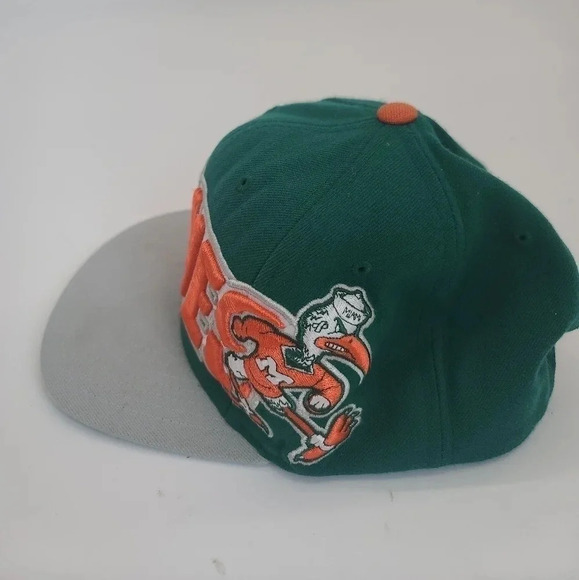 Miami 'Canes Collegiate LOGO 7 Hat Snapback Licensed Product   Vintage - Picture 2 of 5